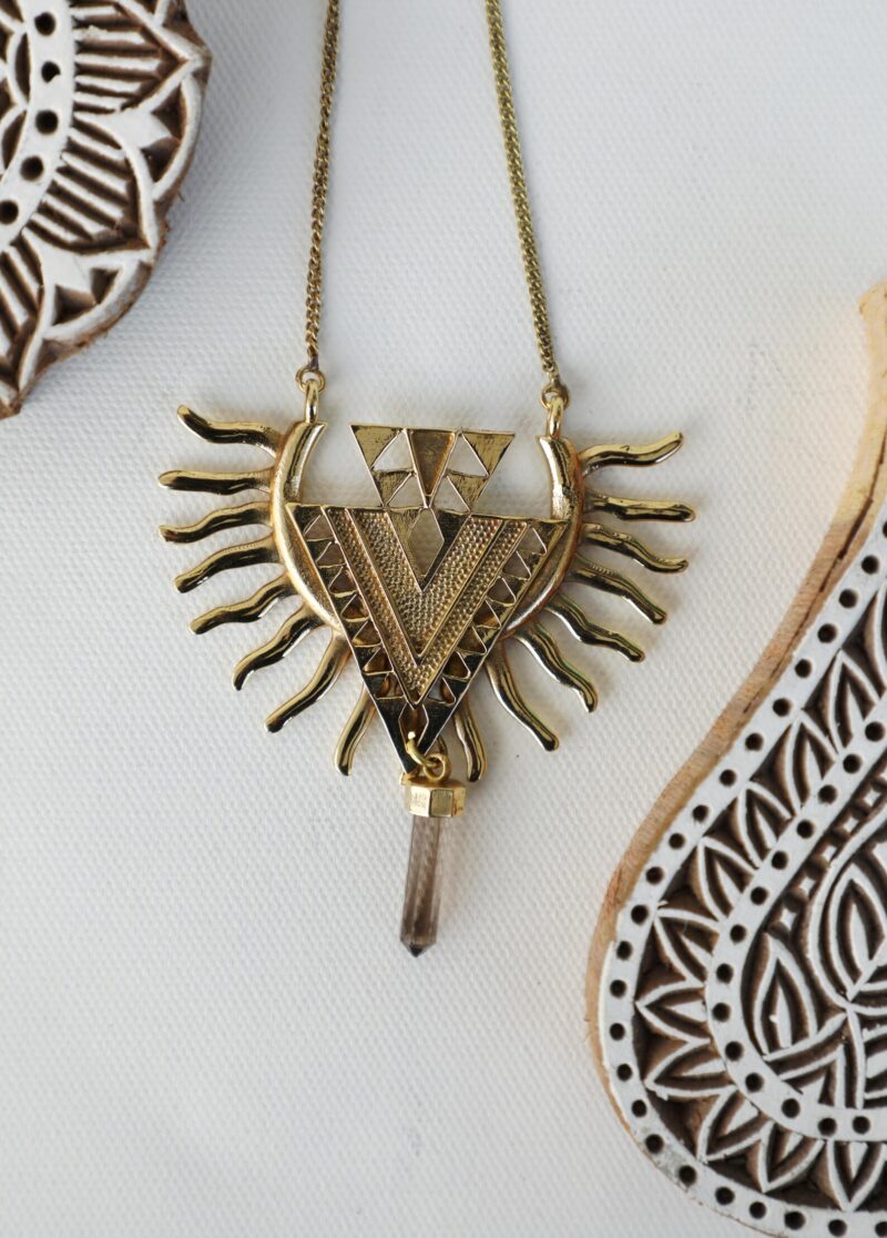Gold Eagle Wing Spirit Necklace