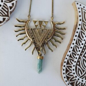 Gold Eagle Wing Spirit Necklace