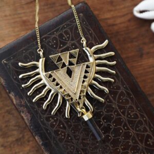 Gold Eagle Wing Spirit Necklace