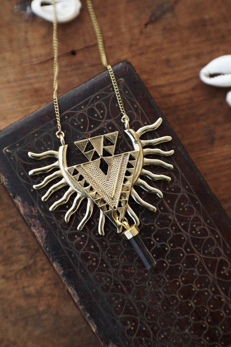 Gold Eagle Wing Spirit Necklace