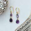 Boucles d’oreilles en cristal en forme de larme au clair de lune