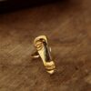 Goldener Gezeiten-Skulptierter Ring