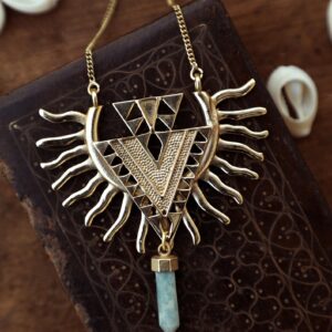 Gold Eagle Wing Spirit Necklace