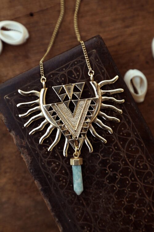 Gold Eagle Wing Spirit Necklace