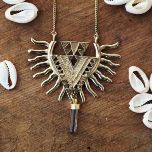 Gold Eagle Wing Spirit Necklace