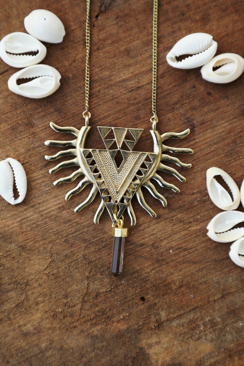 Gold Eagle Wing Spirit Necklace