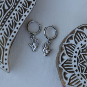 Hamsa Hand Hoops