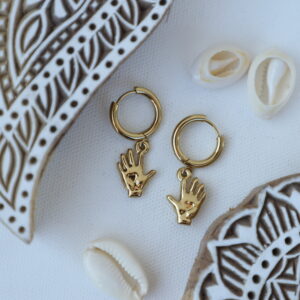 Hamsa Hand Hoops