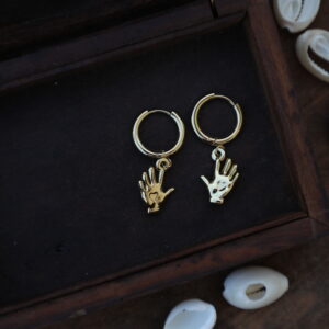 Hamsa Hand Hoops