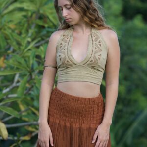 Sahara Block Print Halter Top