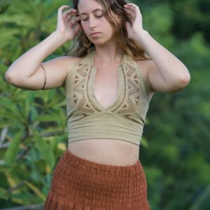 Sahara Block Print Halter Top