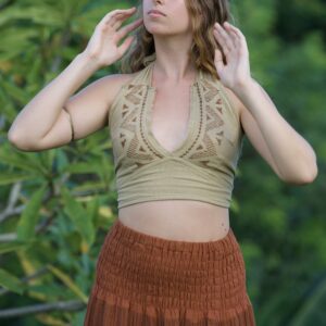 Sahara Block Print Halter Top
