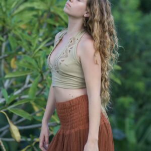 Sahara Block Print Halter Top