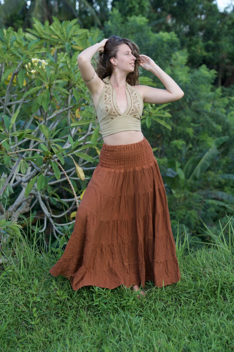 Sahara Block Print Halter Top