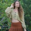 Meadow Crop Blouse