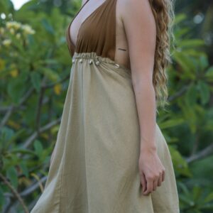 Maris Shell Halter Dress