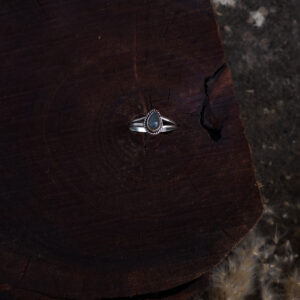 Labradorite Teardrop Ring