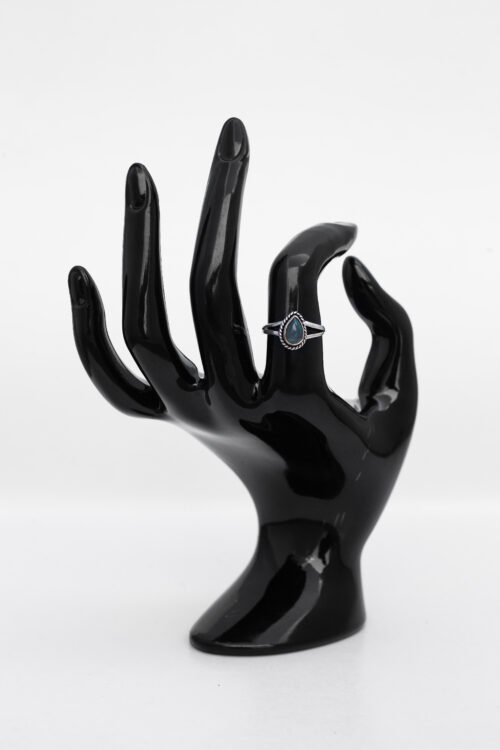 Labradorite Teardrop Ring