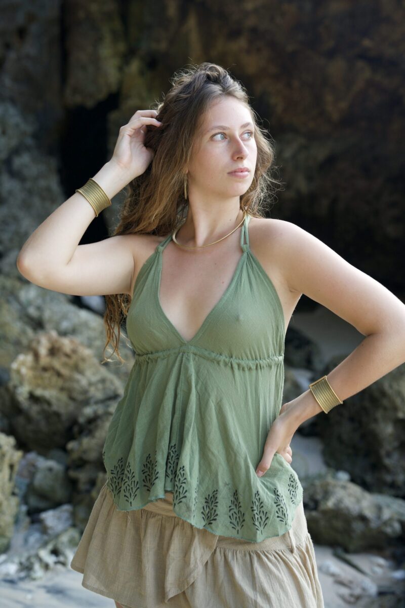 Leaf Grid Halter