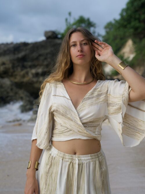 Saltweave Wrap Top