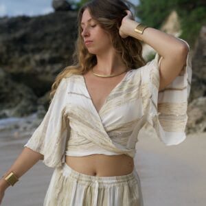 Saltweave Wrap Top
