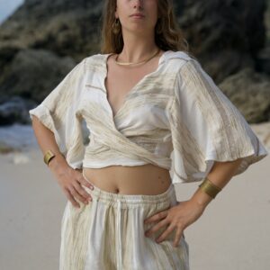 Saltweave Wrap Top