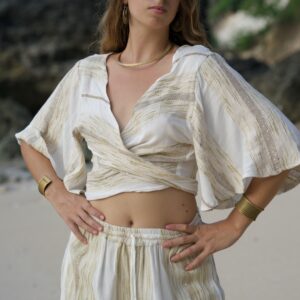 Saltweave Wrap Top