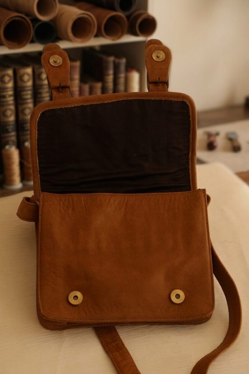 Arden Handmade Buffalo Leather Crossbody Bag – Artisan Collection