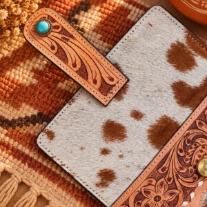 Western Floral Hair-On Women’s Wallet
