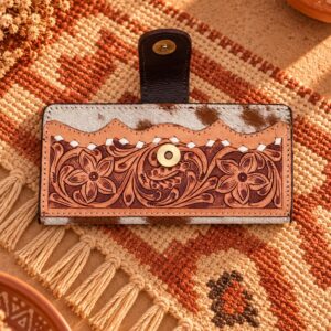 Western Floral Hair-On Women’s Wallet