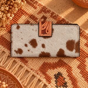 Western Floral Hair-On Women’s Wallet