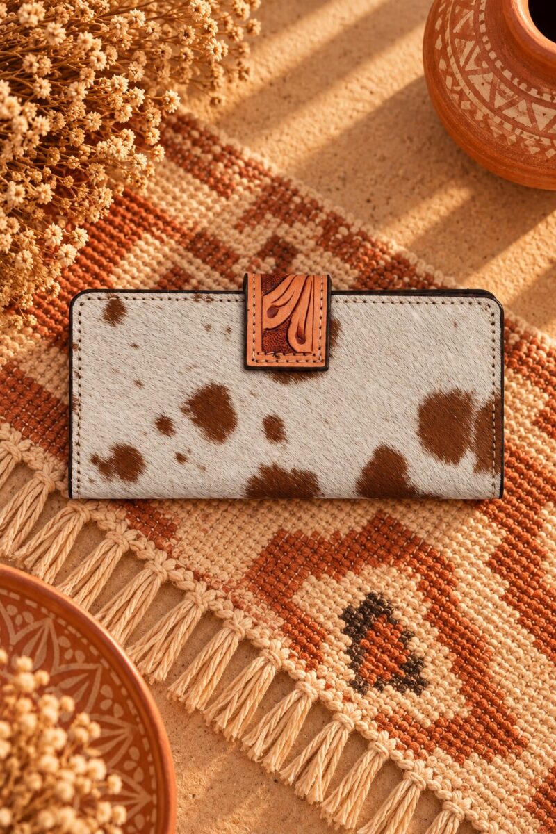 Western Floral Hair-On Women’s Wallet