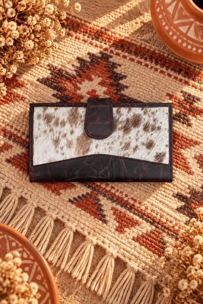 Portefeuille Statement Western rustique