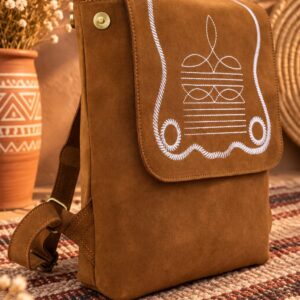 Prairie Stitch Leather Backpack