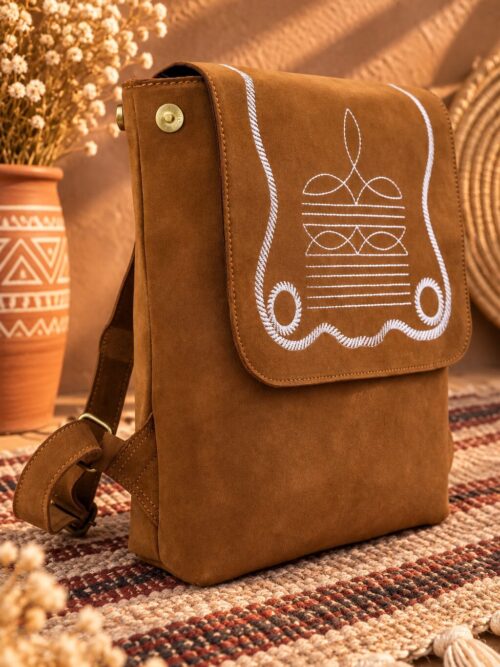 Prairie Stitch Leather Backpack