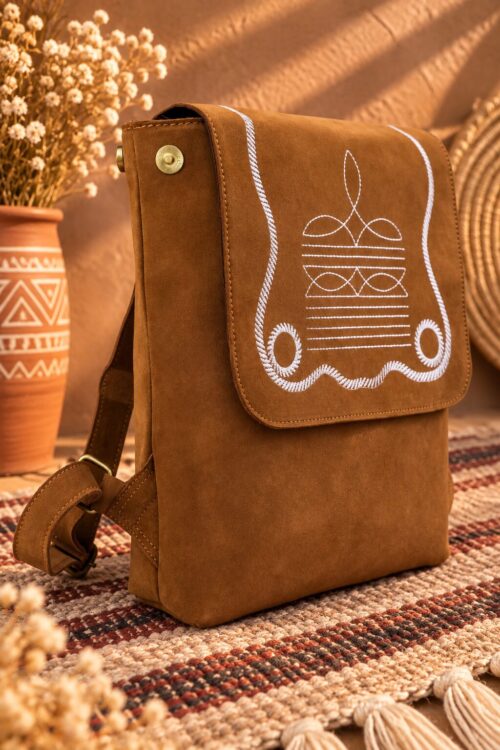 Prairie Stitch Leather Backpack