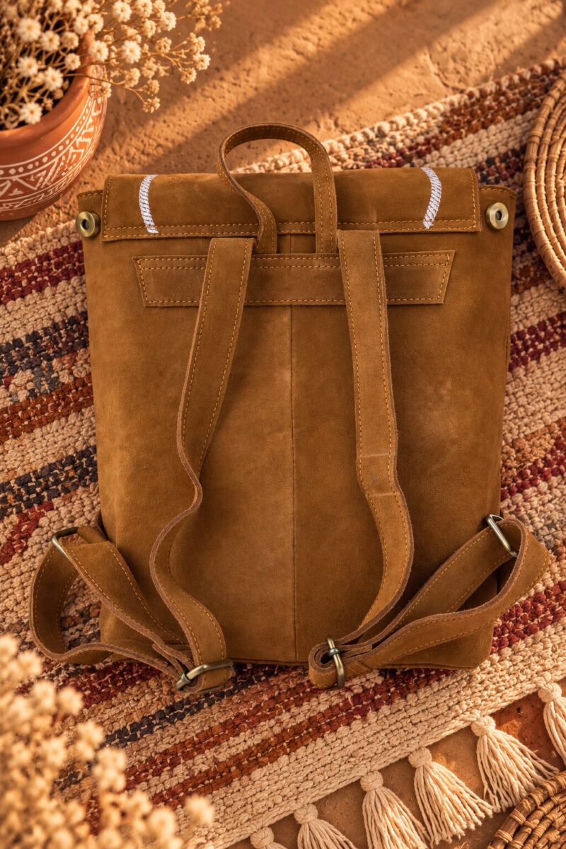 Prairie Stitch Leather Backpack