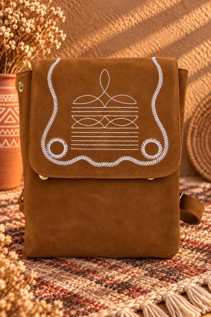 Prairie Stitch Leather Backpack