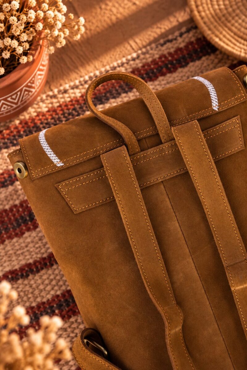 Prairie Stitch Leather Backpack