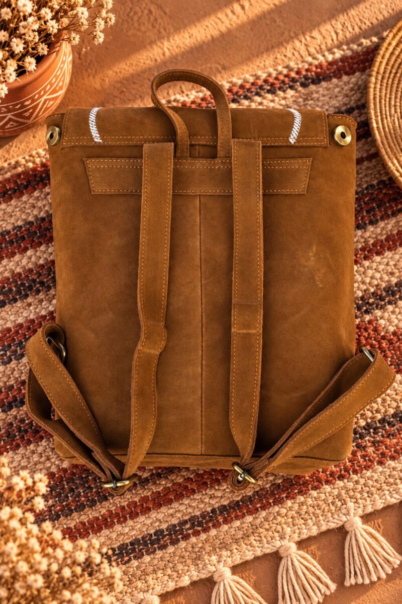 Prairie Stitch Leather Backpack