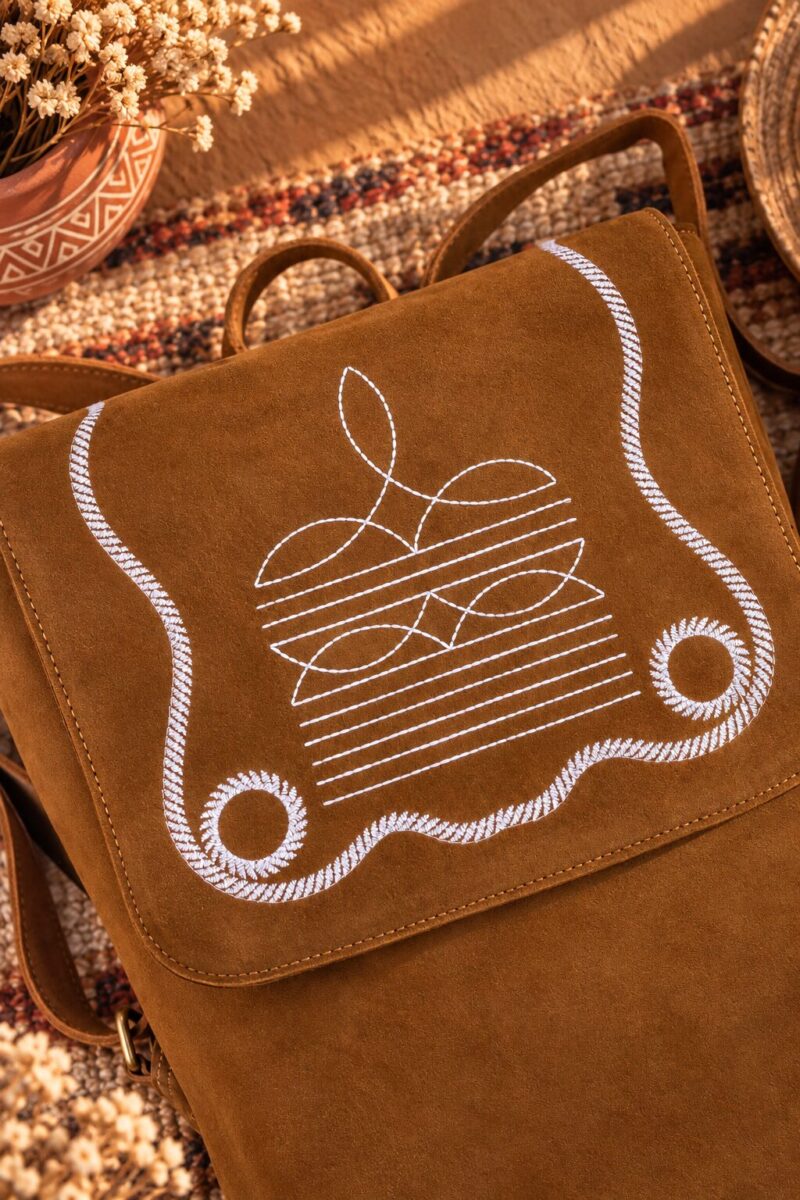 Prairie Stitch Leather Backpack