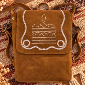 Prairie Stitch Leather Backpack