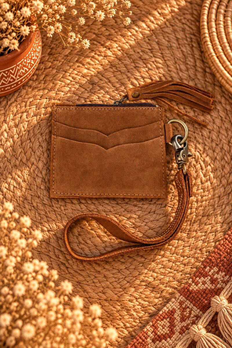Hand-Stitched Western Leather Utility Pouch