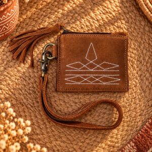 Hand-Stitched Western Leather Utility Pouch