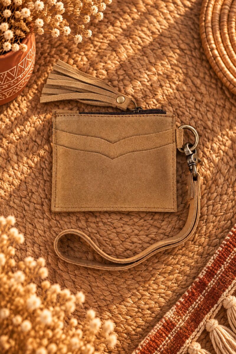 Hand-Stitched Western Leather Utility Pouch