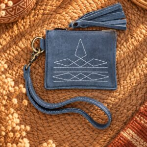 Hand-Stitched Western Leather Utility Pouch