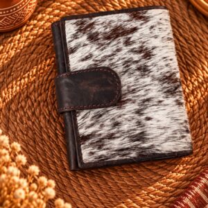 Goat Fur & Leather Western Long Wallet