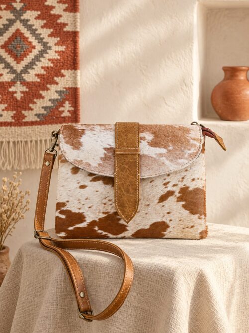 Western Hair-On Convertible Handbag