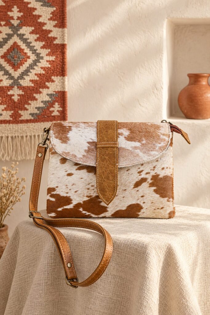 Western Hair-On Convertible Handbag
