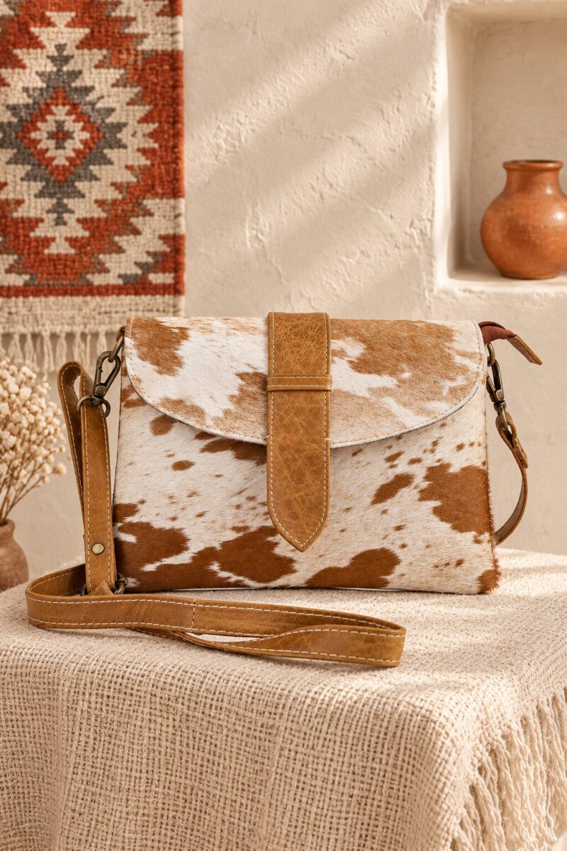 Western Hair-On Convertible Handbag